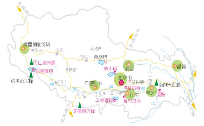 个县和   个县级城关区;昌都地区辖    个县,行署设在昌都镇;林芝图片