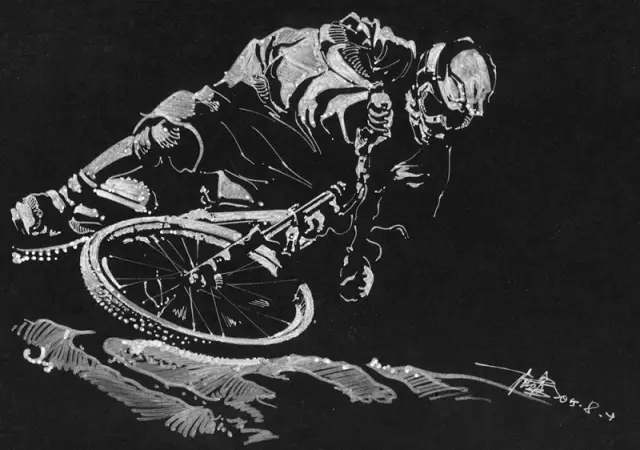 久未骑行的帅哥怀念单车了 于是画了100张素描