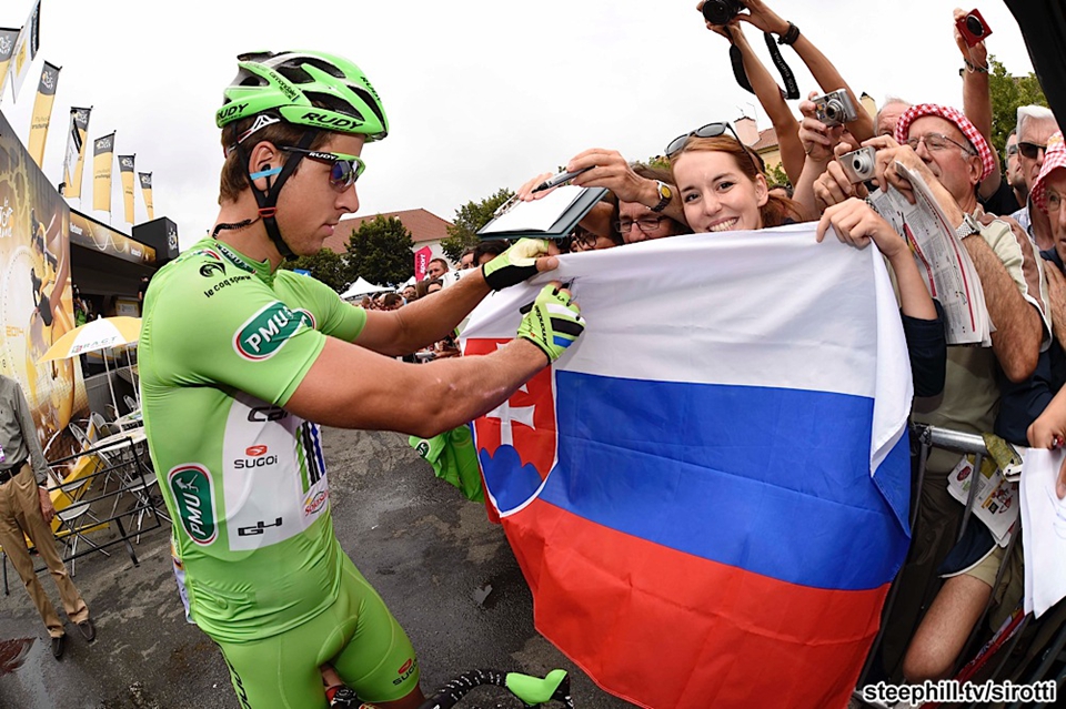 Peter Sagan (Cannondale) and his Slovakia fans
