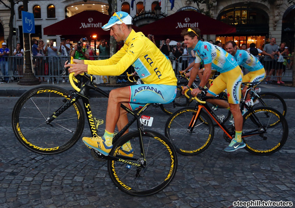 Nibali never crashed during the Tour. You can credit good bike handling skills and some good luck.