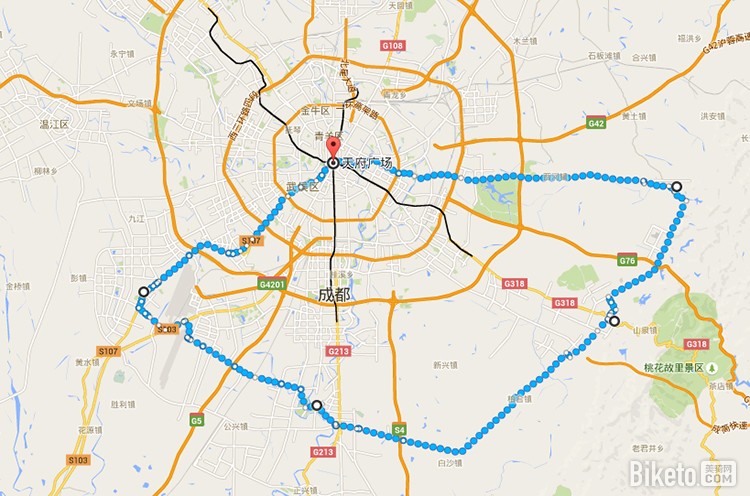 四川骑行路线:成都周边短途篇 - 美骑网|Biketo
